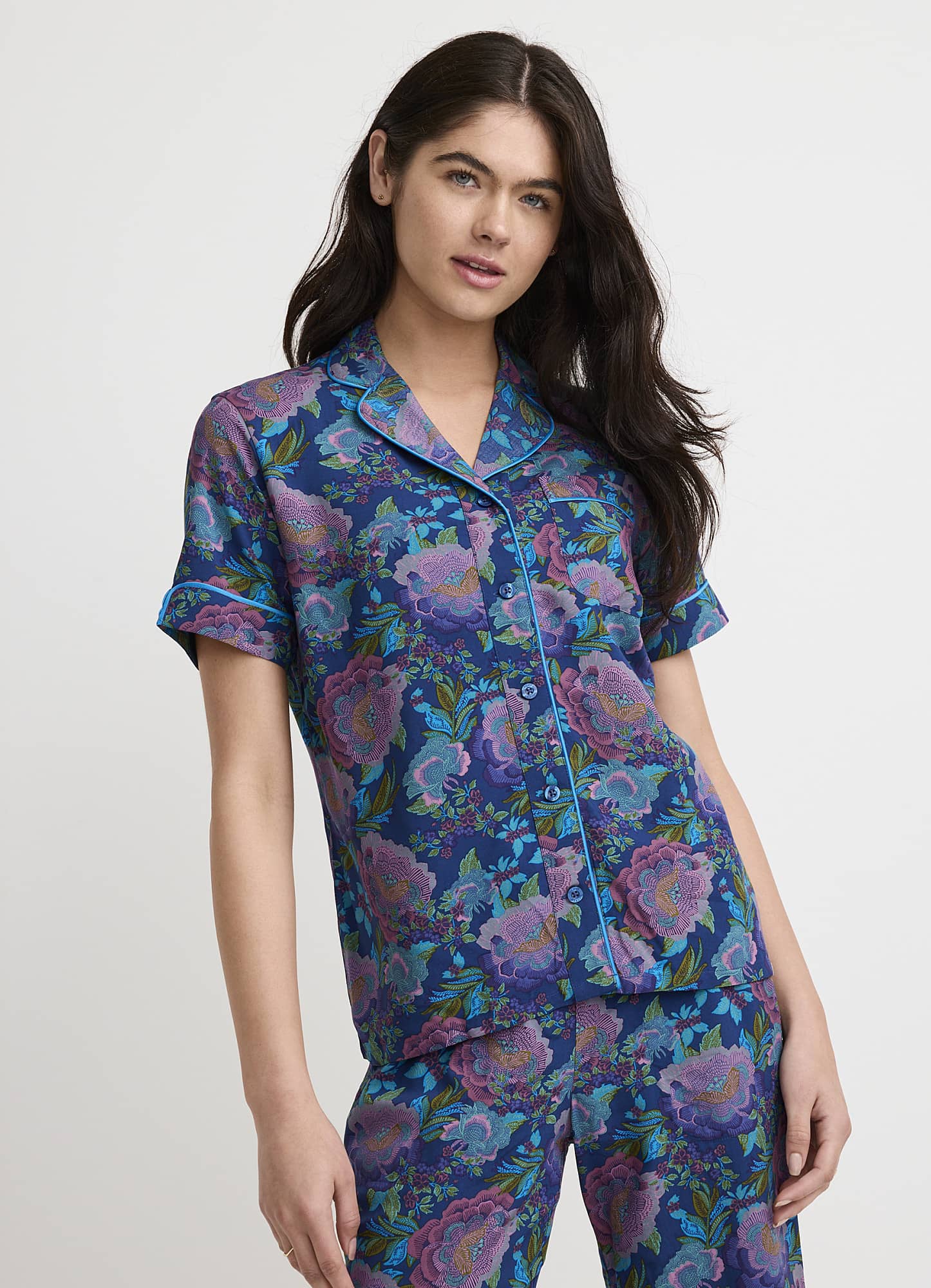 Soft Touch Luxe Woven Short Sleeve Top
