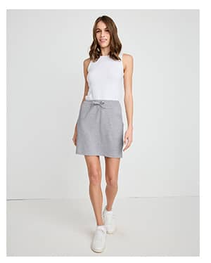 shop french terry skirt