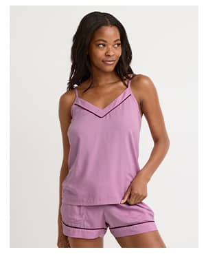 shop soft touch luxe woven cami