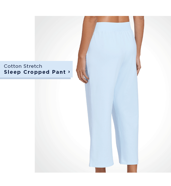 Cotton Stretch Sleep Cropped Pant