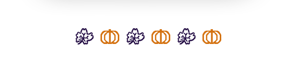 pumpkin/leaf graphics