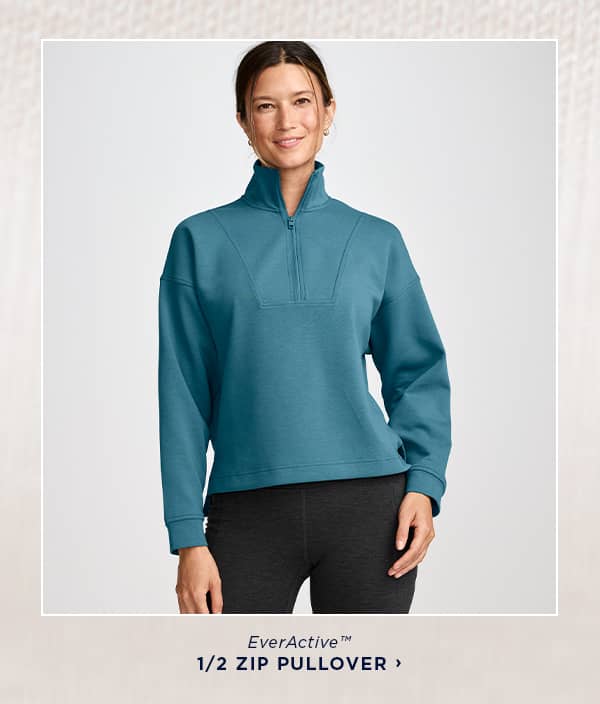 shop everactive 1/2 zip pullover