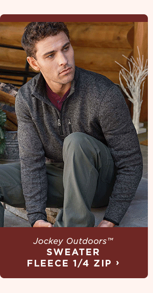 Jockey Outdoors™ Sweater Fleece 1/4 Zip