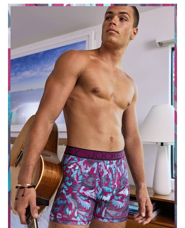 Male model in Jockey underwear