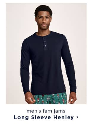 shop men's fam jams long sleeve henley