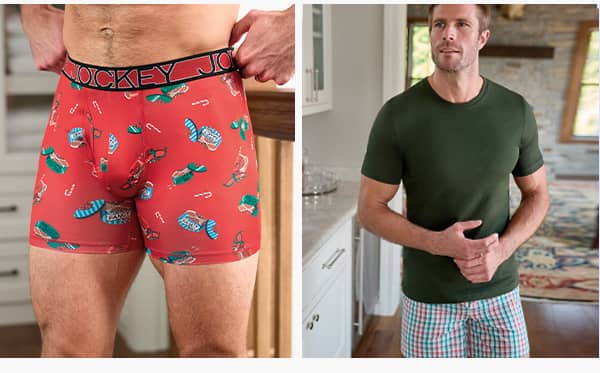 men's underwear detail images on models