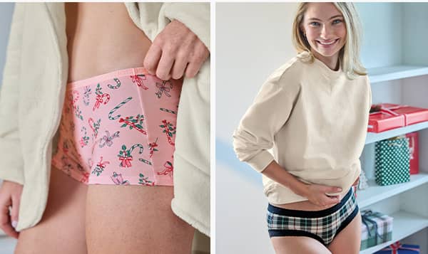 women's underwear detail images on models