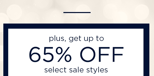 plus, get up to 65% off select sale styles