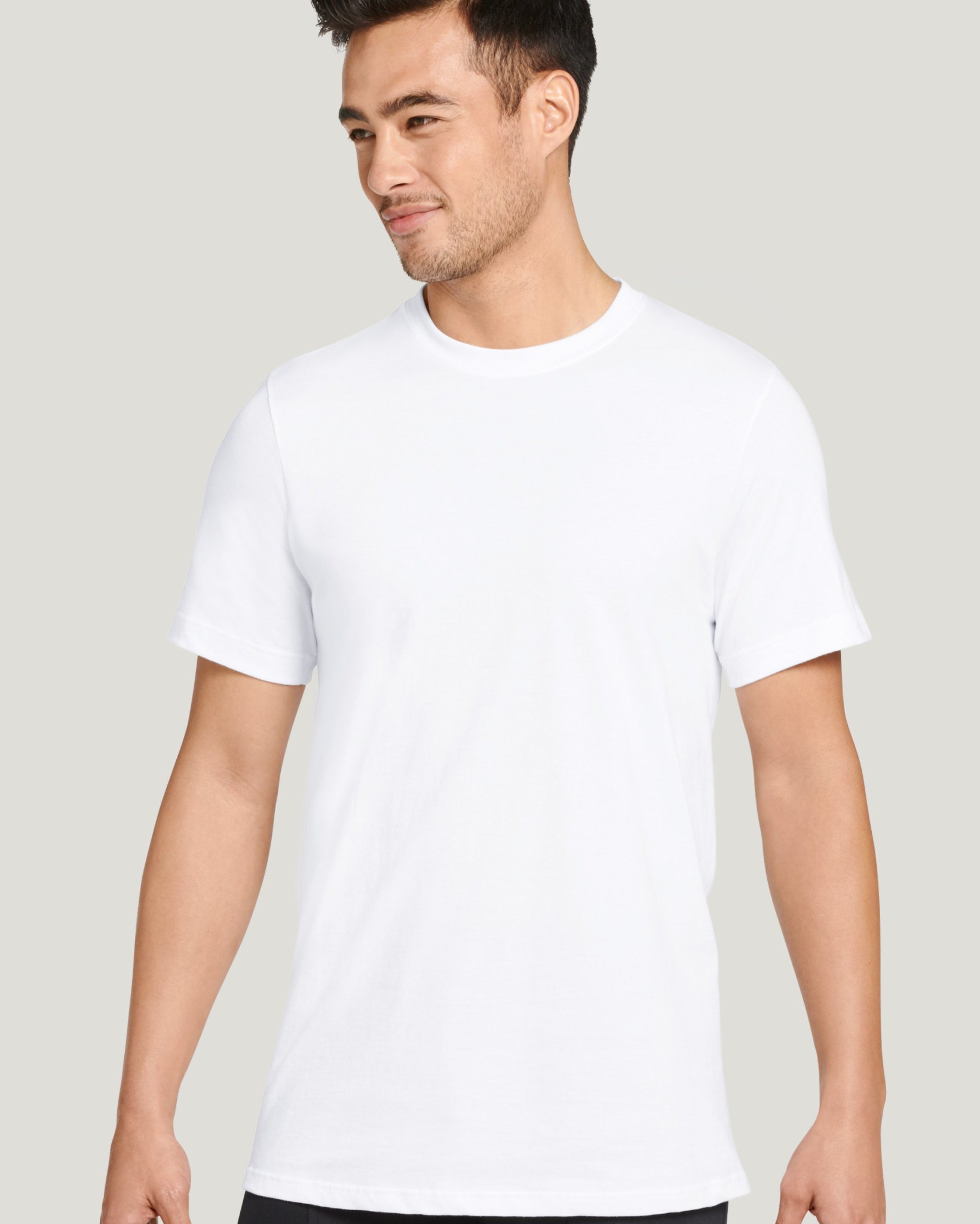 Made in America 100% Cotton Crew Neck Undershirt - 2 Pack