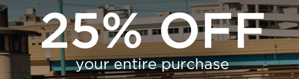25% off your entire purchase