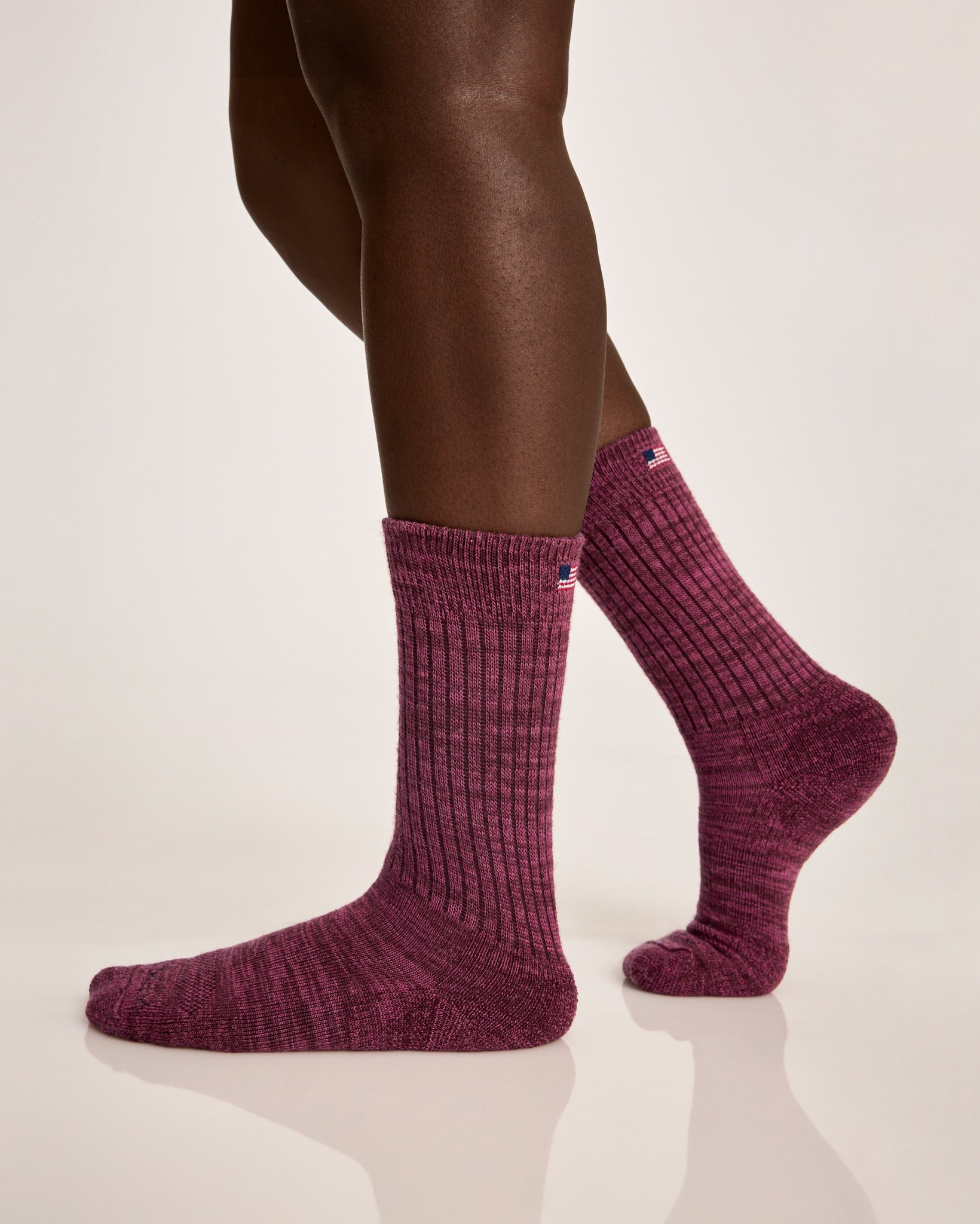 Women's Made in America* Light Marl Hiking Crew Sock