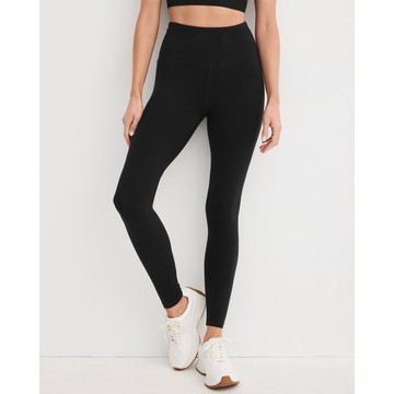 High Rise Cotton Stretch Ankle Legging