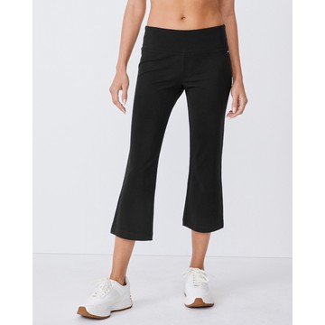 Cotton Stretch Slim Flare Capri
