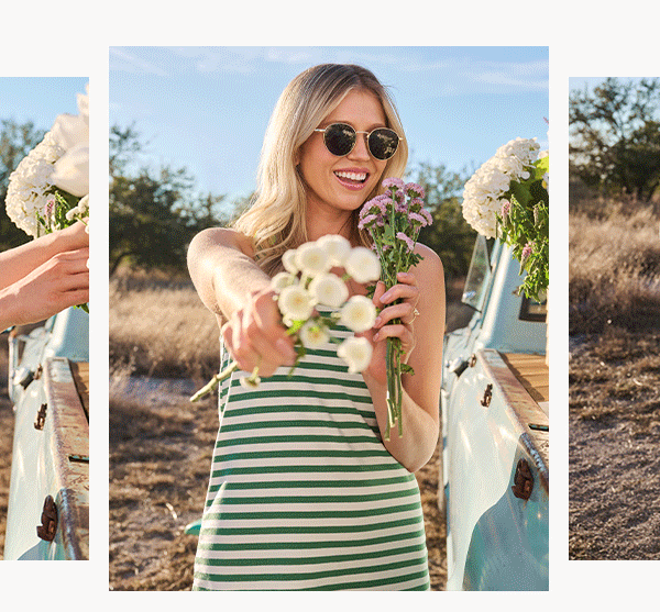 cotton stretch cami dress image animation
