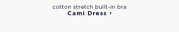 shop cotton stretch built-in bra cami dress