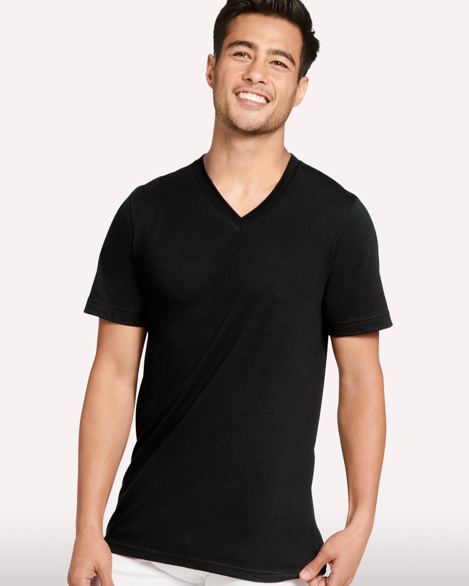 Made in America 100% Cotton V-Neck Undershirt - 2 Pack