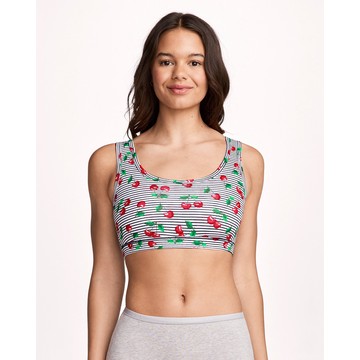 Organic Cotton Stretch Tank Strap Bralette