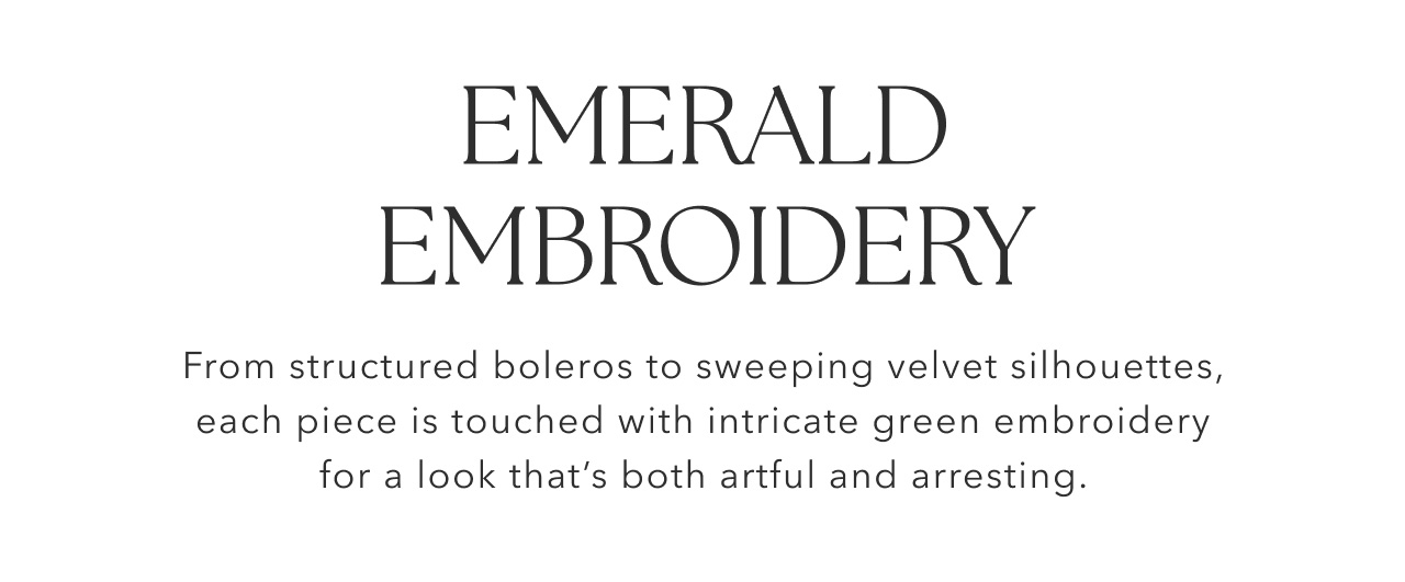 EMERALD EMBROIDERY