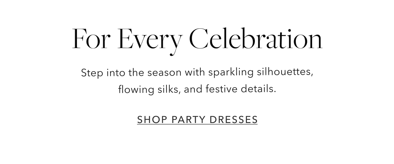 SHOP PARTY DRESSES