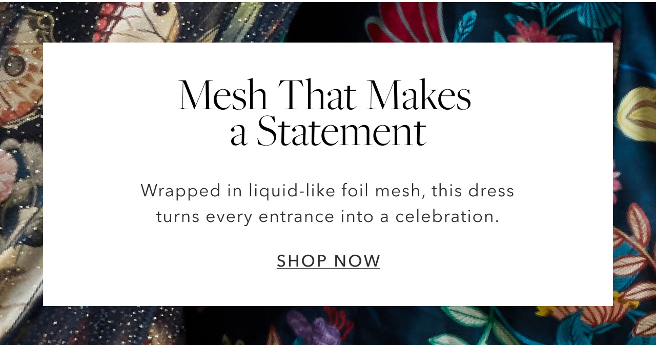 MESH THAT MAKES A STATEMENT