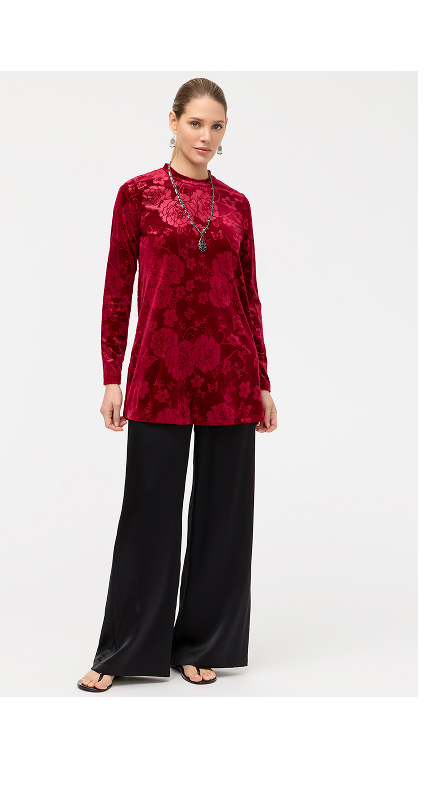 EMBOSSED STRETCH VELVET
