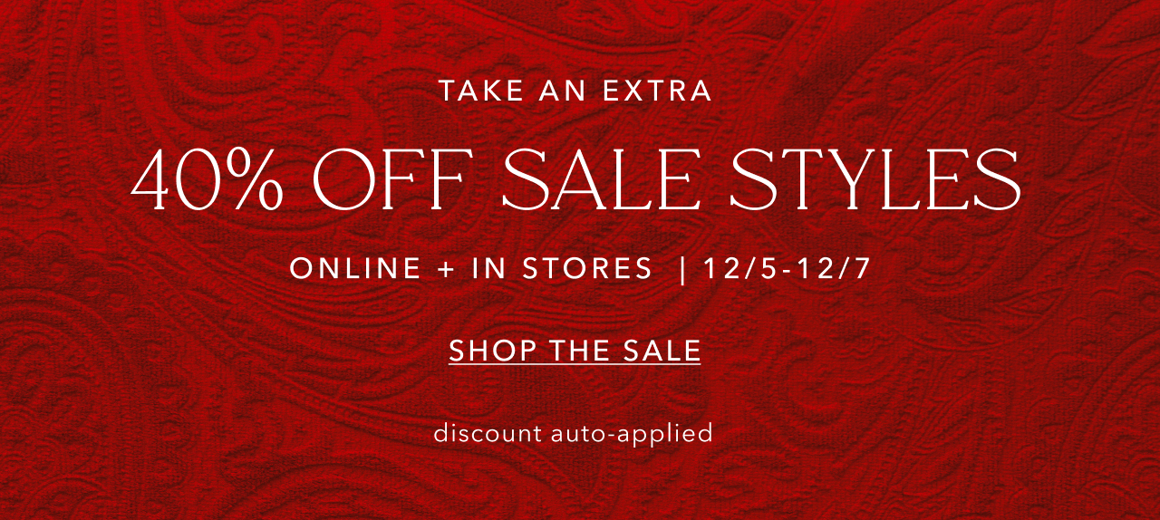 TAKE AN EXTRA 40% OFF SALE STYLES