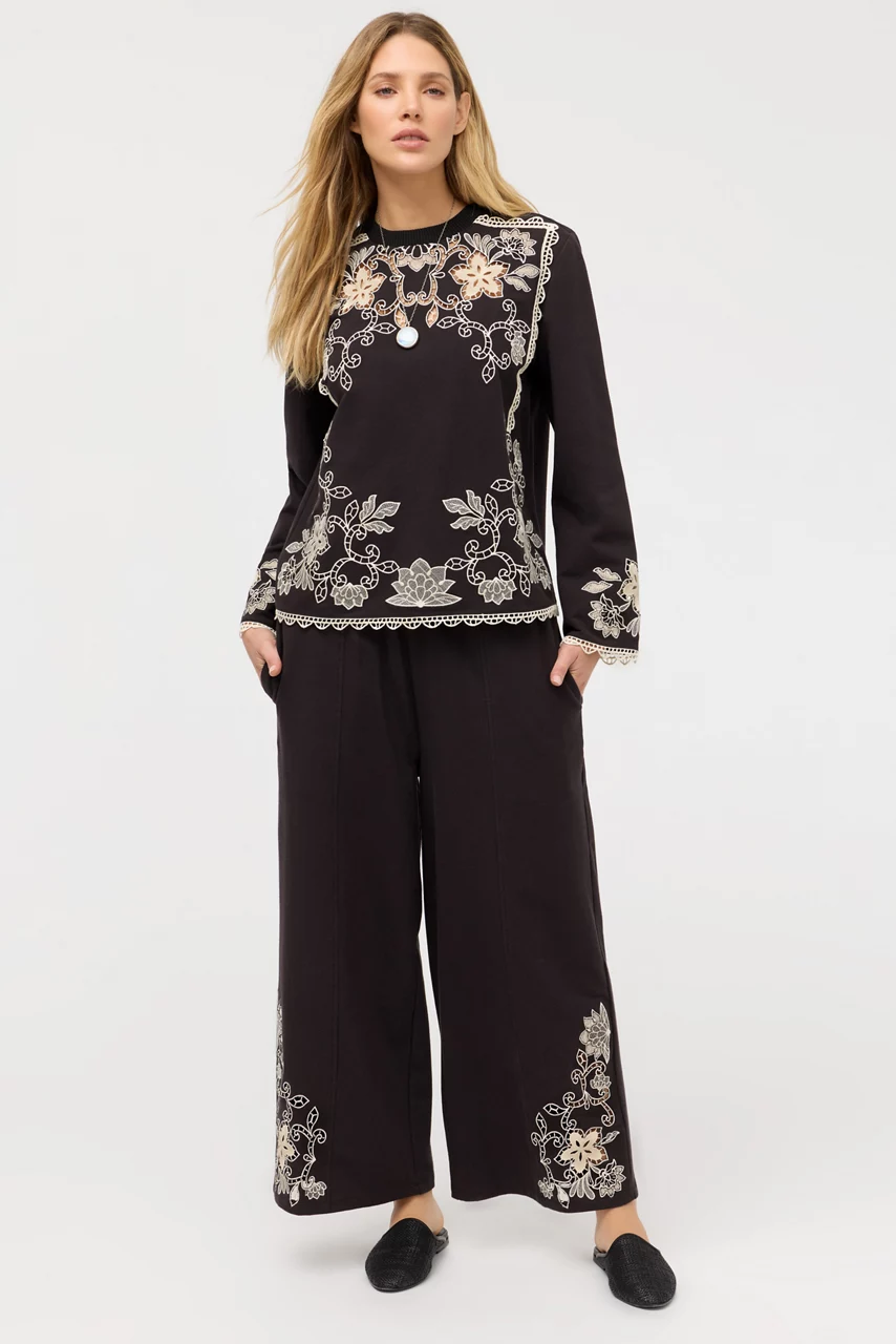 VENLDA CROPPED WIDE LEG PANT