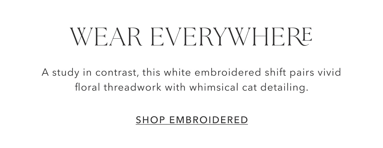WEAR EVERYWHERE SHOP EMBROIDERED
