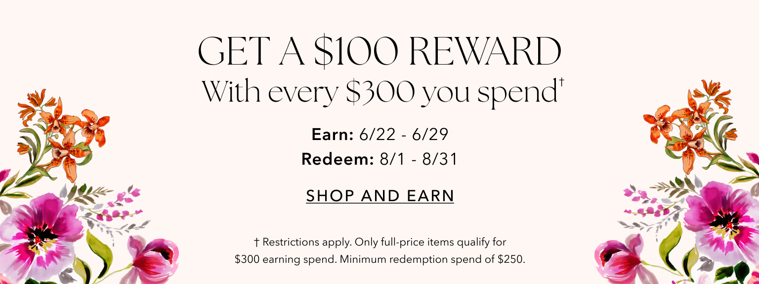 Get a $100 reward with every $300 you spend