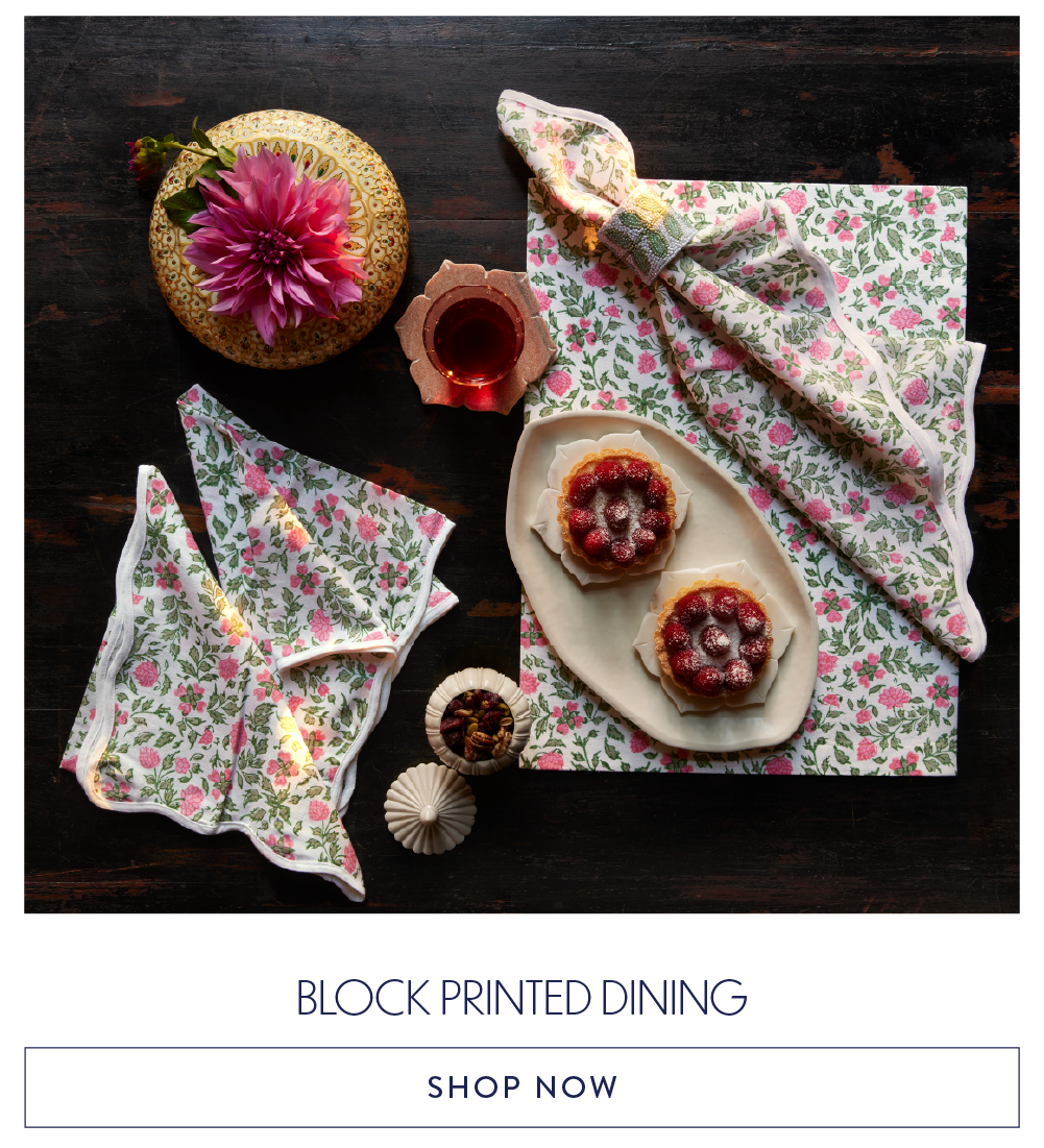 Block Printed Dining