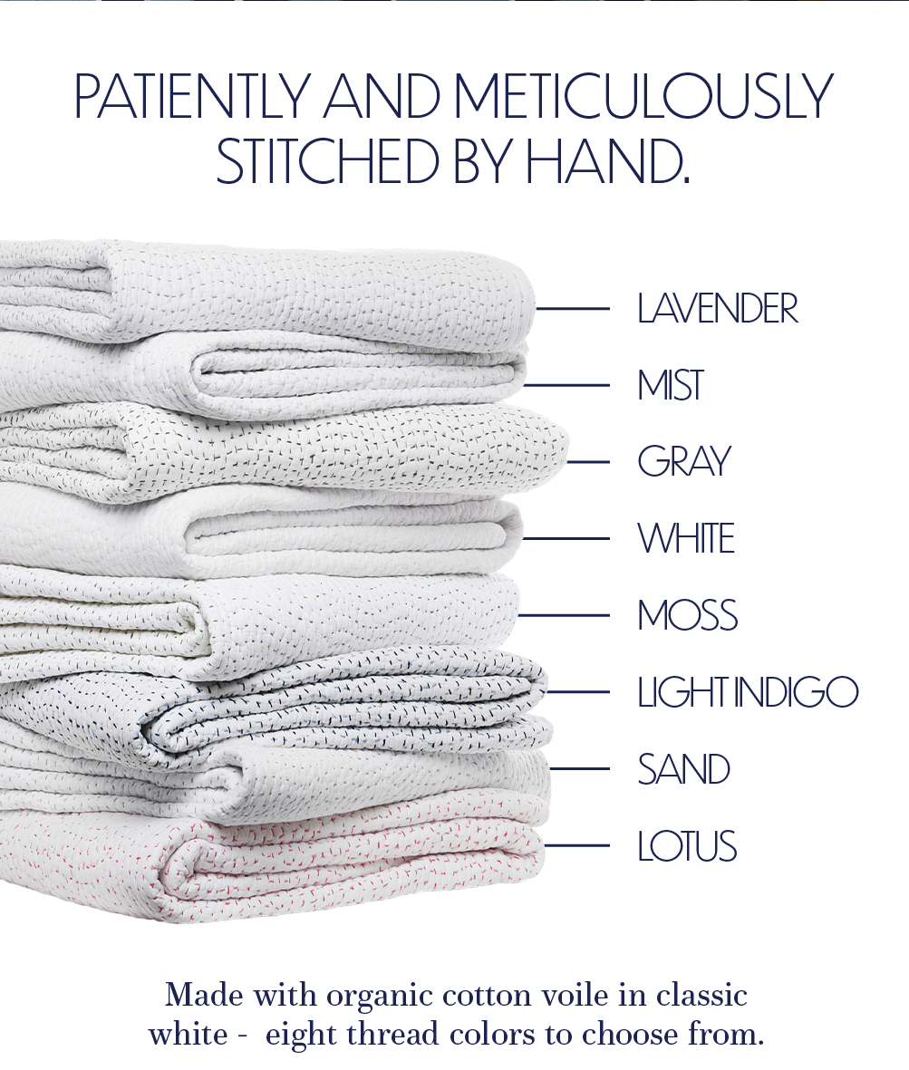 Shop Hand Stitched Organic Quilts