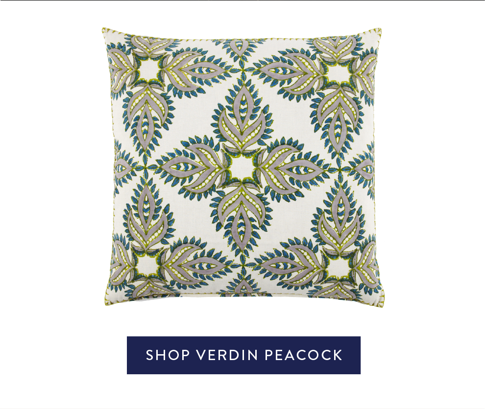 Verdin Peacock Decorative Pillow