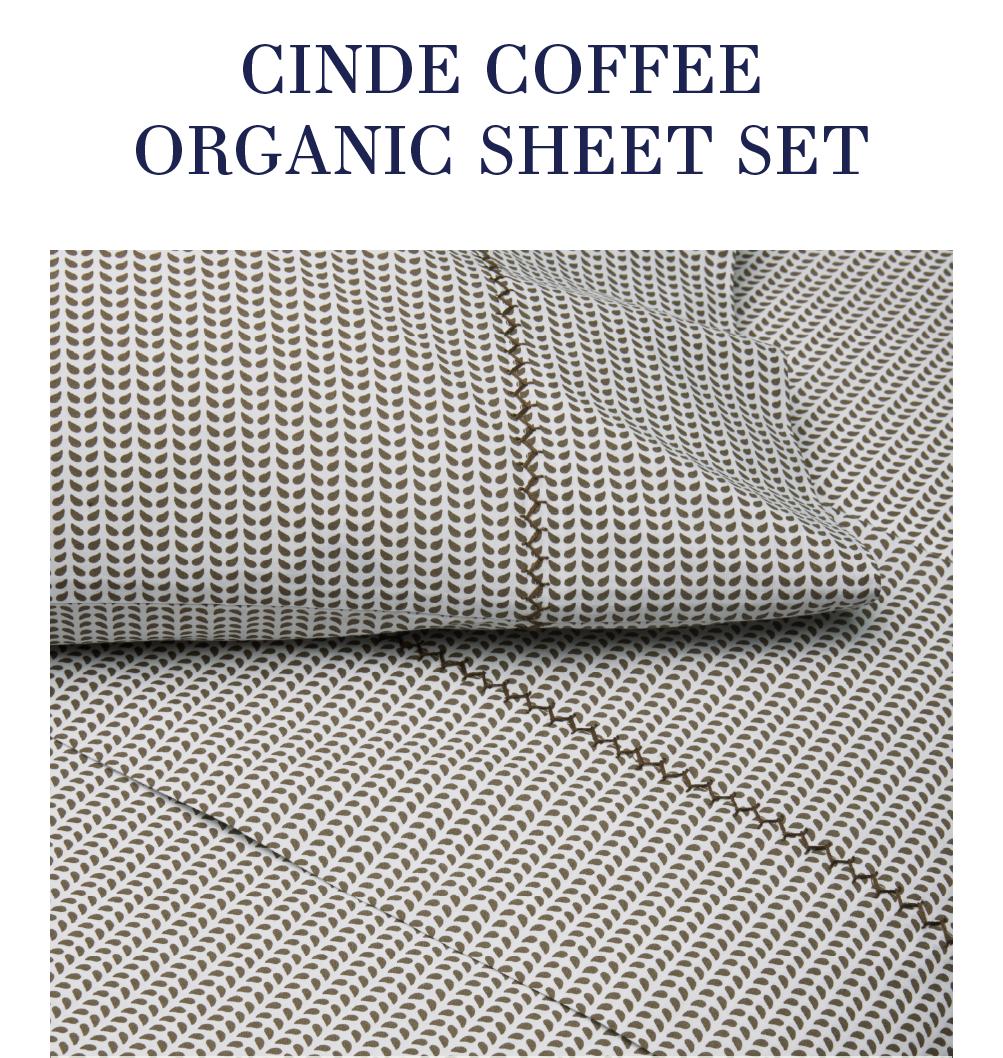 Cinde Coffee Organic Sheet Set