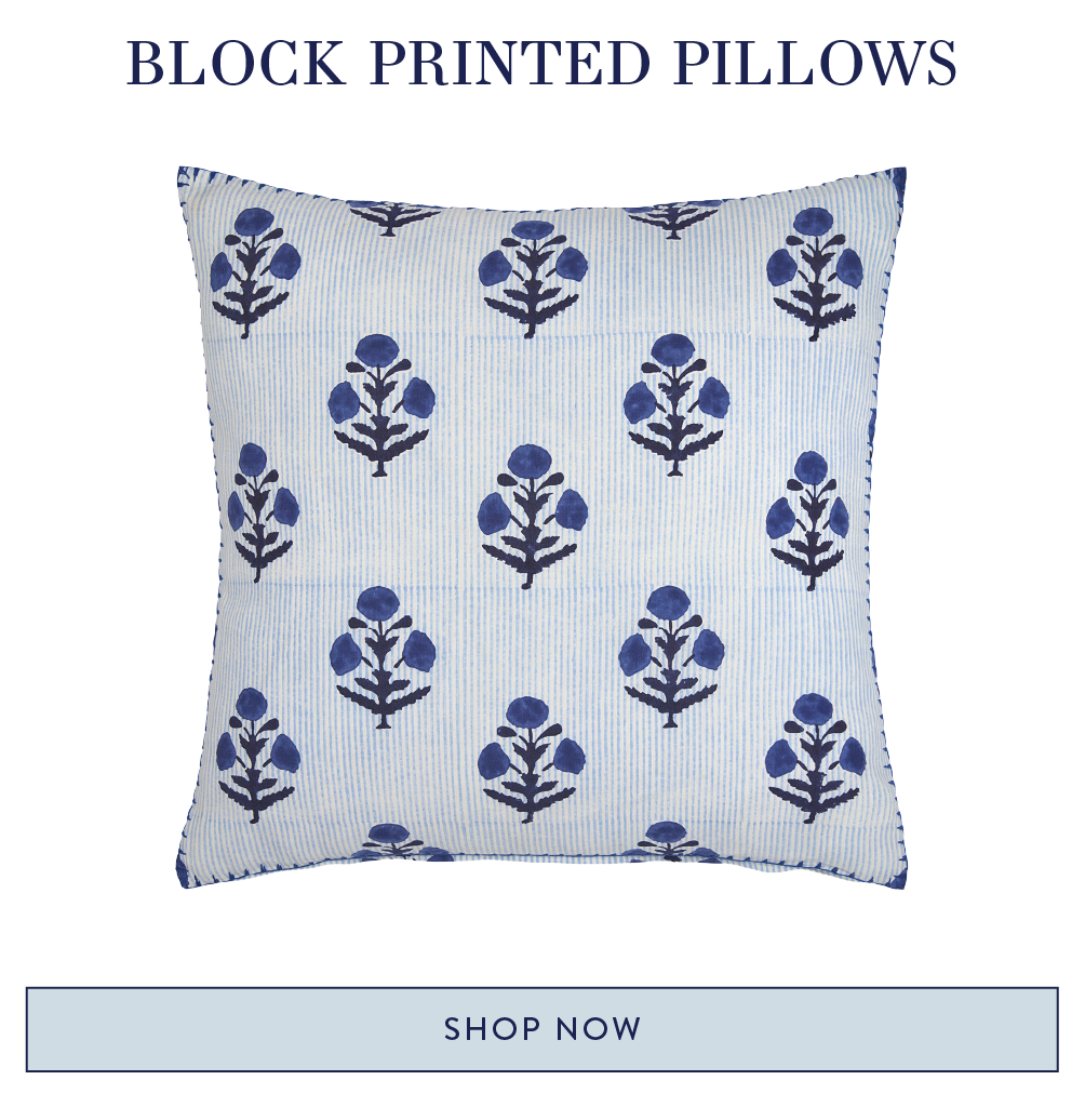 Block Printed Pillows