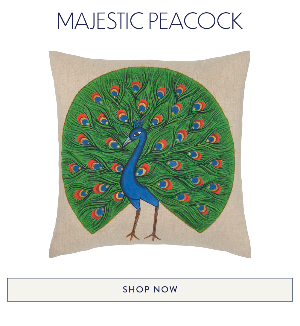 Majestic Peacock Decorative Pillow