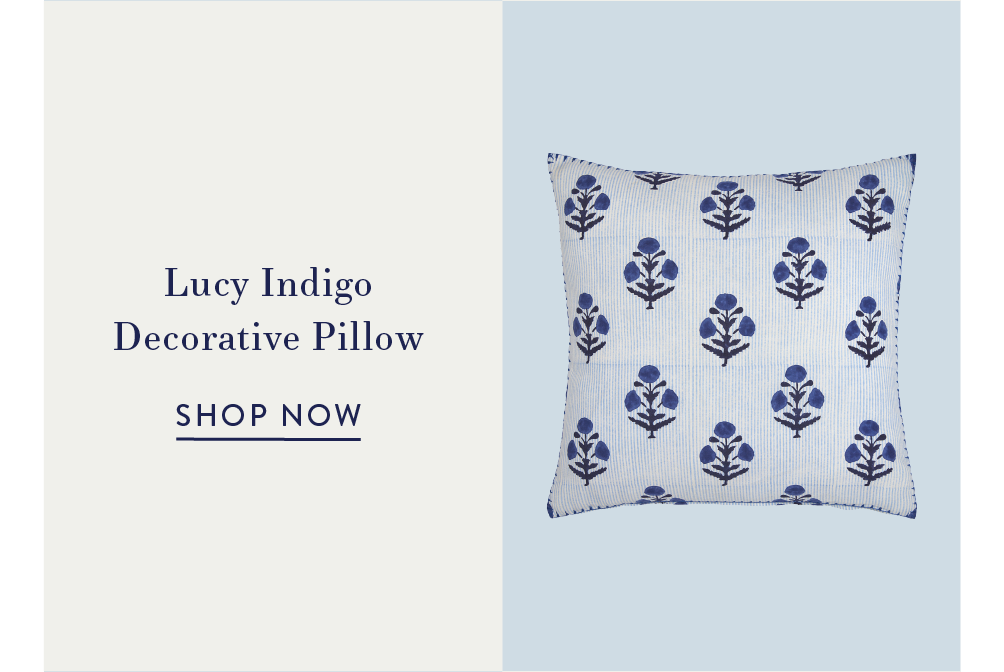Lucy Indigo Decorative Pillow