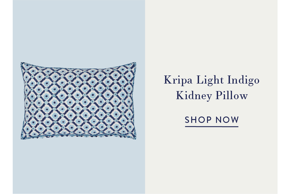 Kripa Light Indigo Kidney Pillow