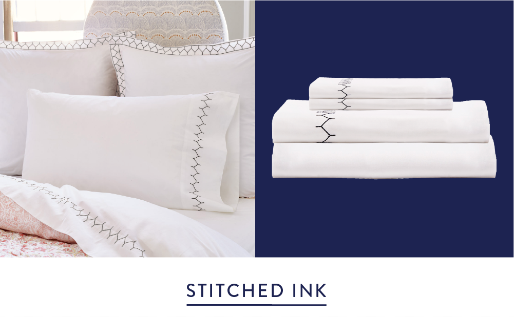 Stitched Ink Organic Sheet Set