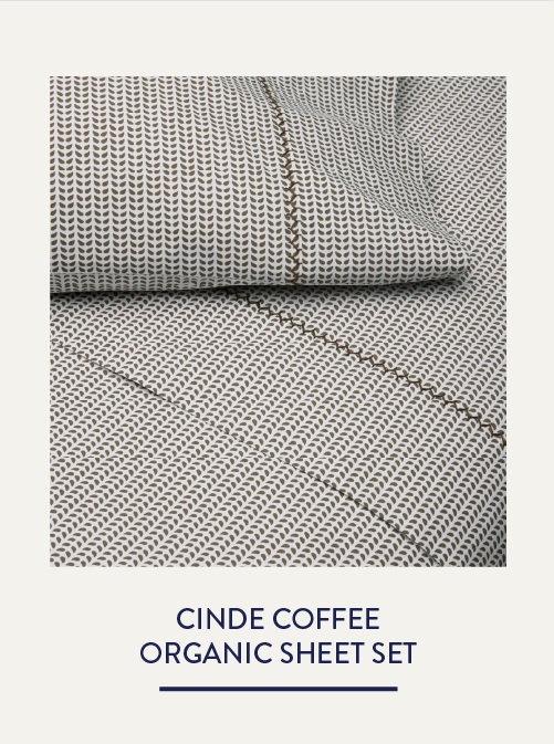 Cinde Coffee Organic Sheet Set