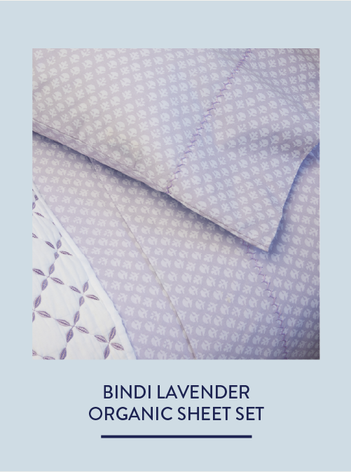 Bindi Lavender Organic Sheet Set
