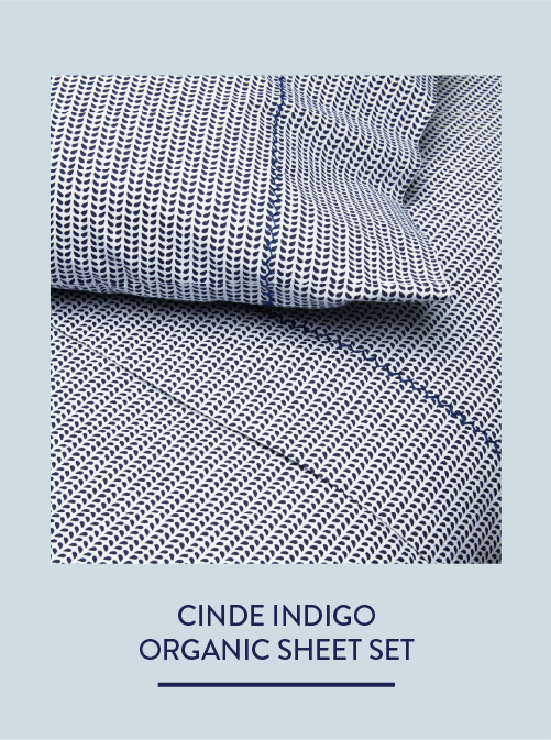 Cinde Indigo Organic Sheet Set