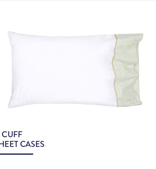 Cinde Cuff Sage Organic Sheet Cases (Set of 2)