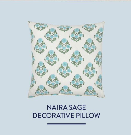 Naira Sage Decorative Pillow