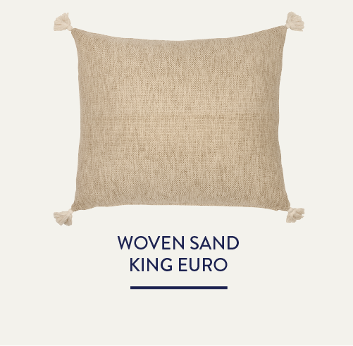 Woven Sand King Euro