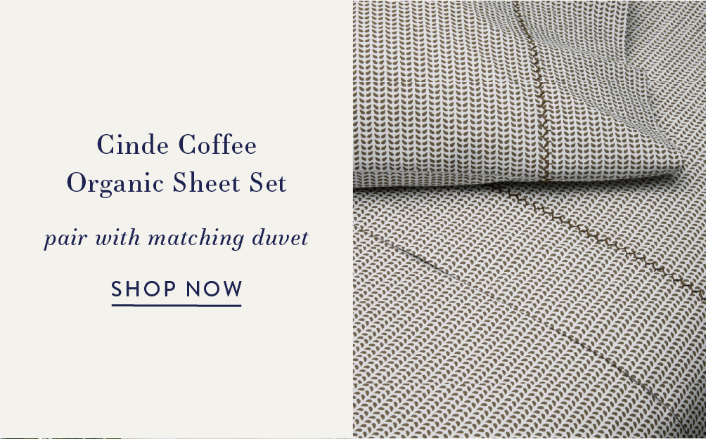 Cinde Coffee Organic Sheet Set