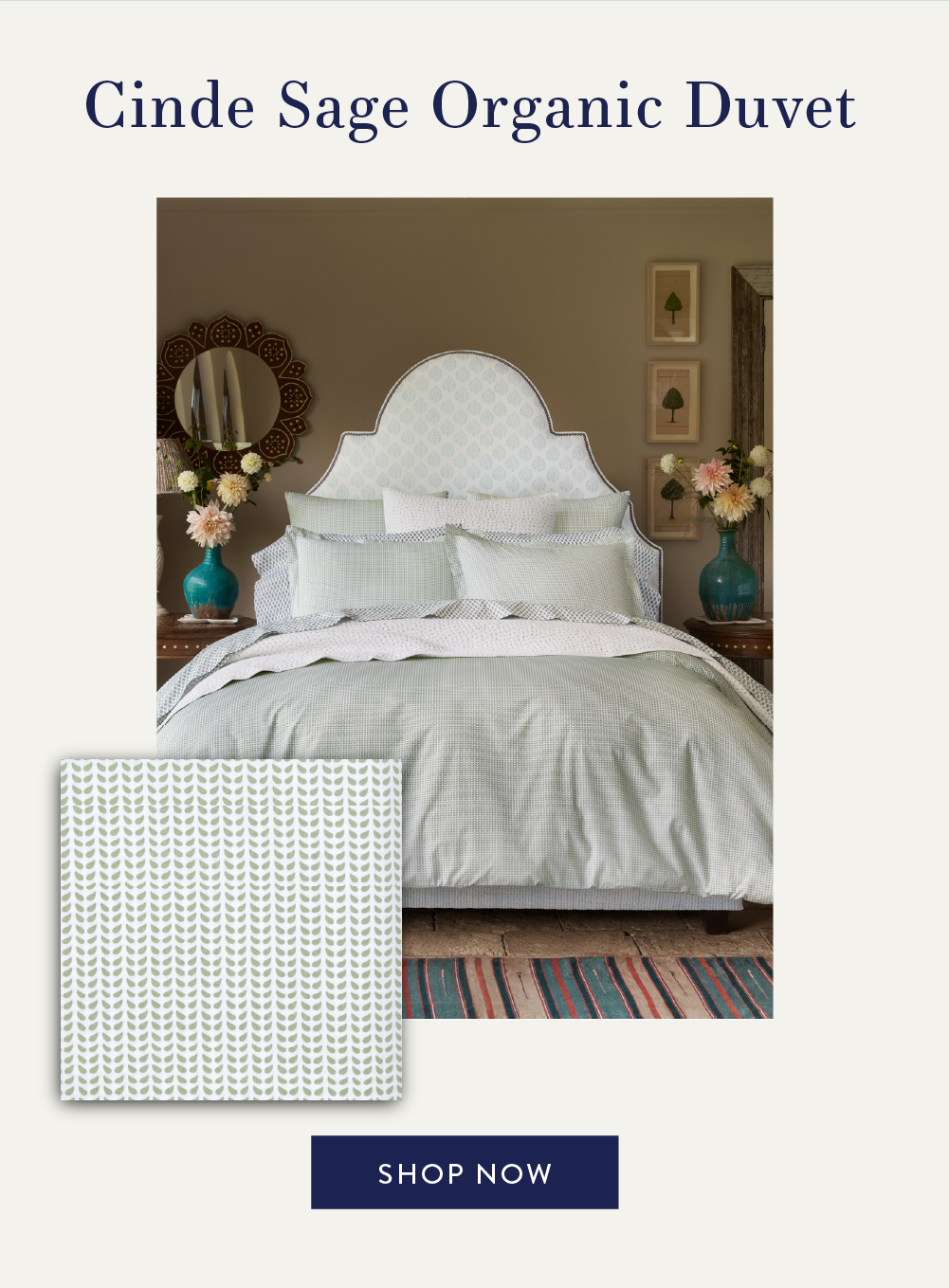 Cinde Sage Organic Duvet