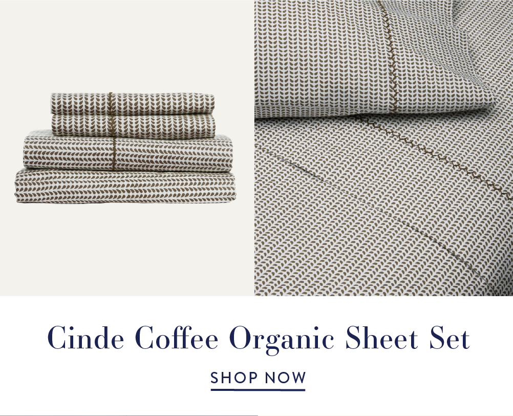 Cinde Coffee Organic Sheet Set
