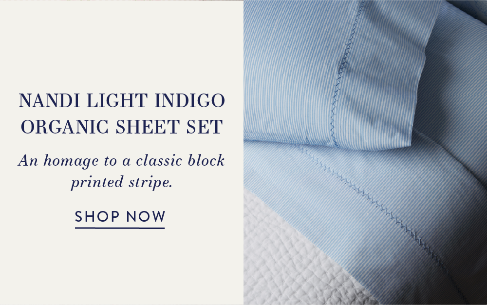 Nandi Light Indigo Organic Sheet Set