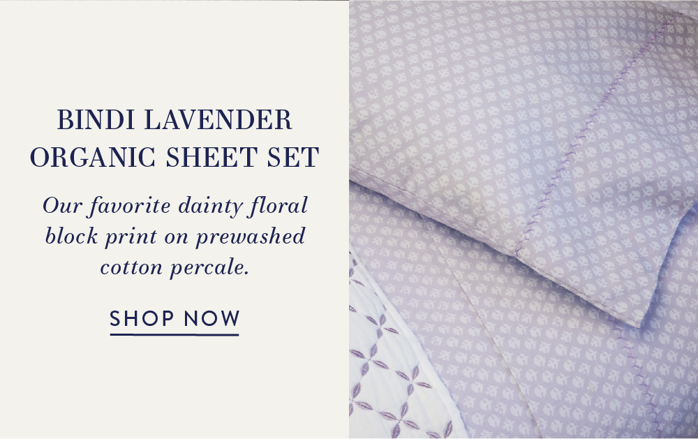 Bindi Lavender Organic Sheet Set