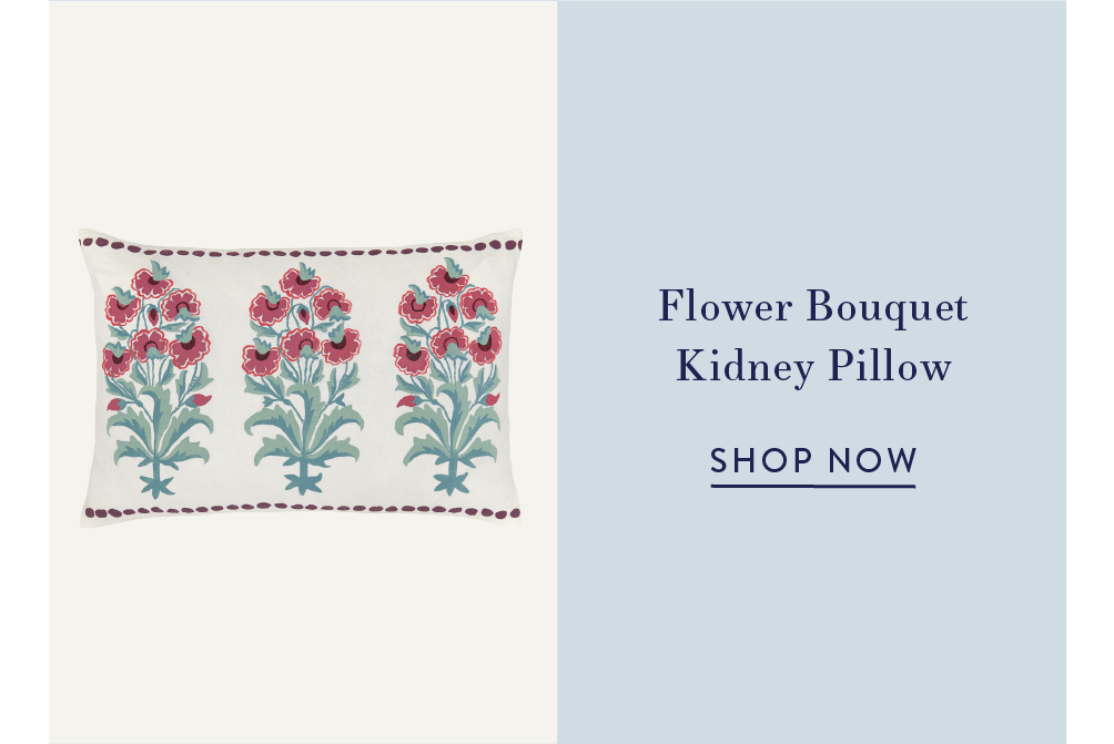 Flower Bouquet Kidney Pillow